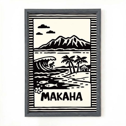 Makaha Hawaii Poster Print