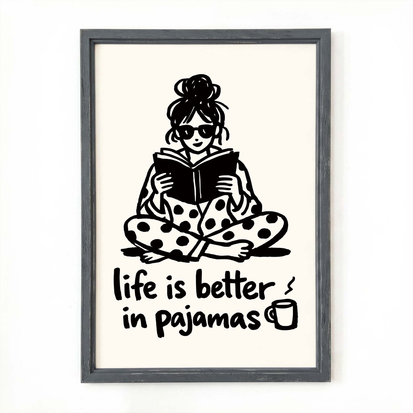 Pajamas Girly Poster Print