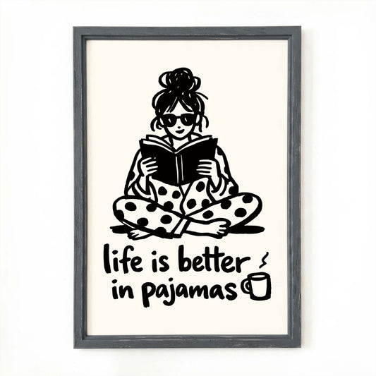 Pajamas Girly Poster Print