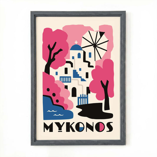 Mykonos Wall Art Bedroom