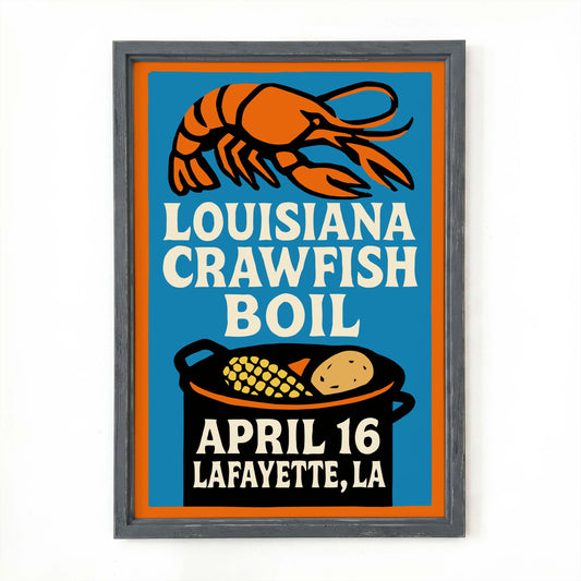 Louisiana Crawfish Boil Poster Print