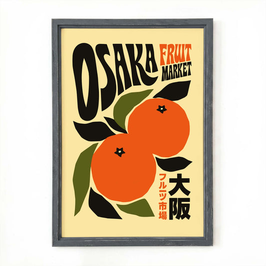 Osaka Fruit Market Poster