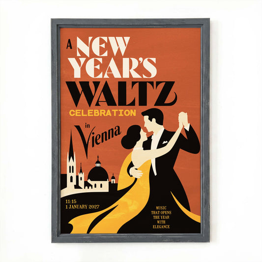 New Years Waltz Vienna Wall Art