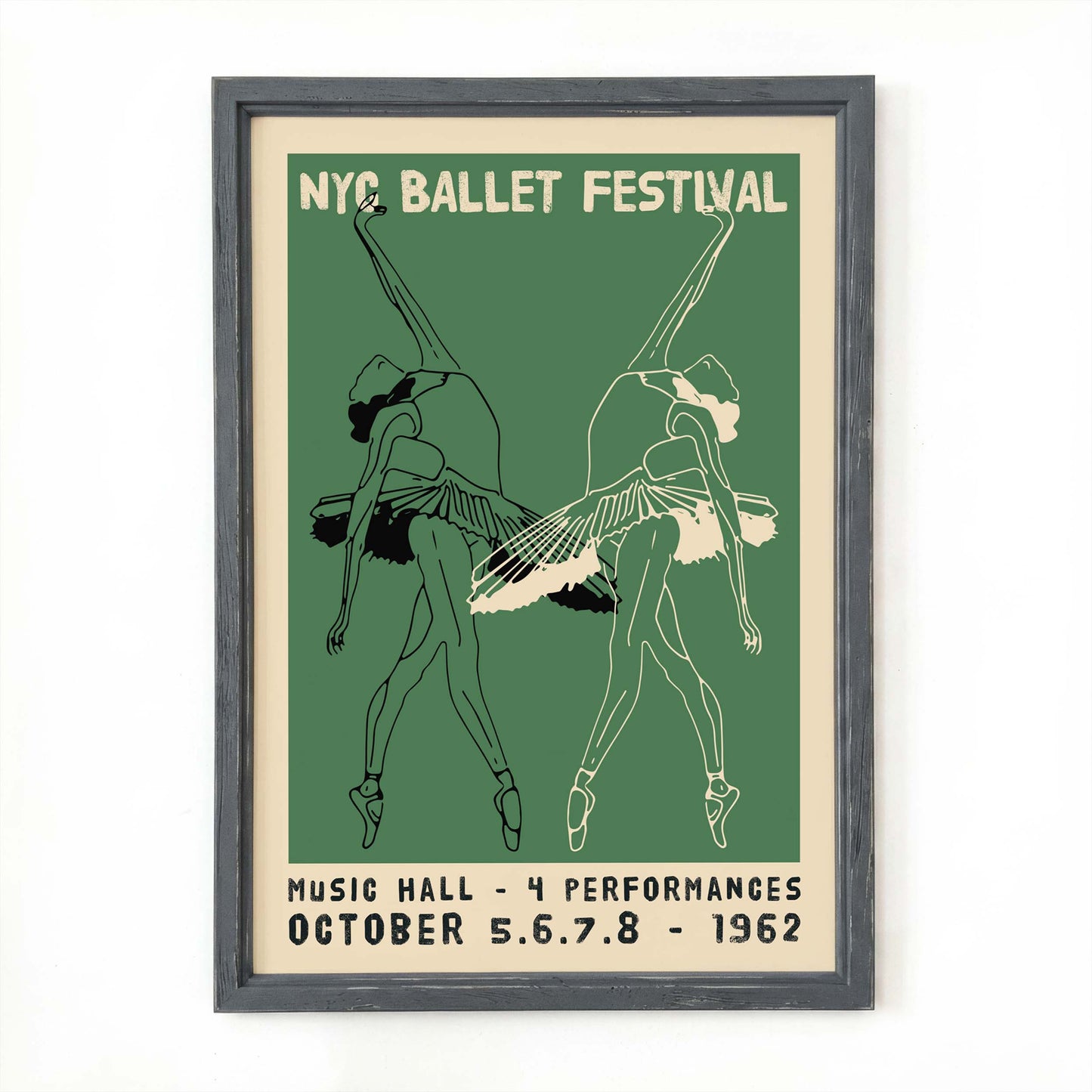 NYC Ballet Festival Dancers Poster Print