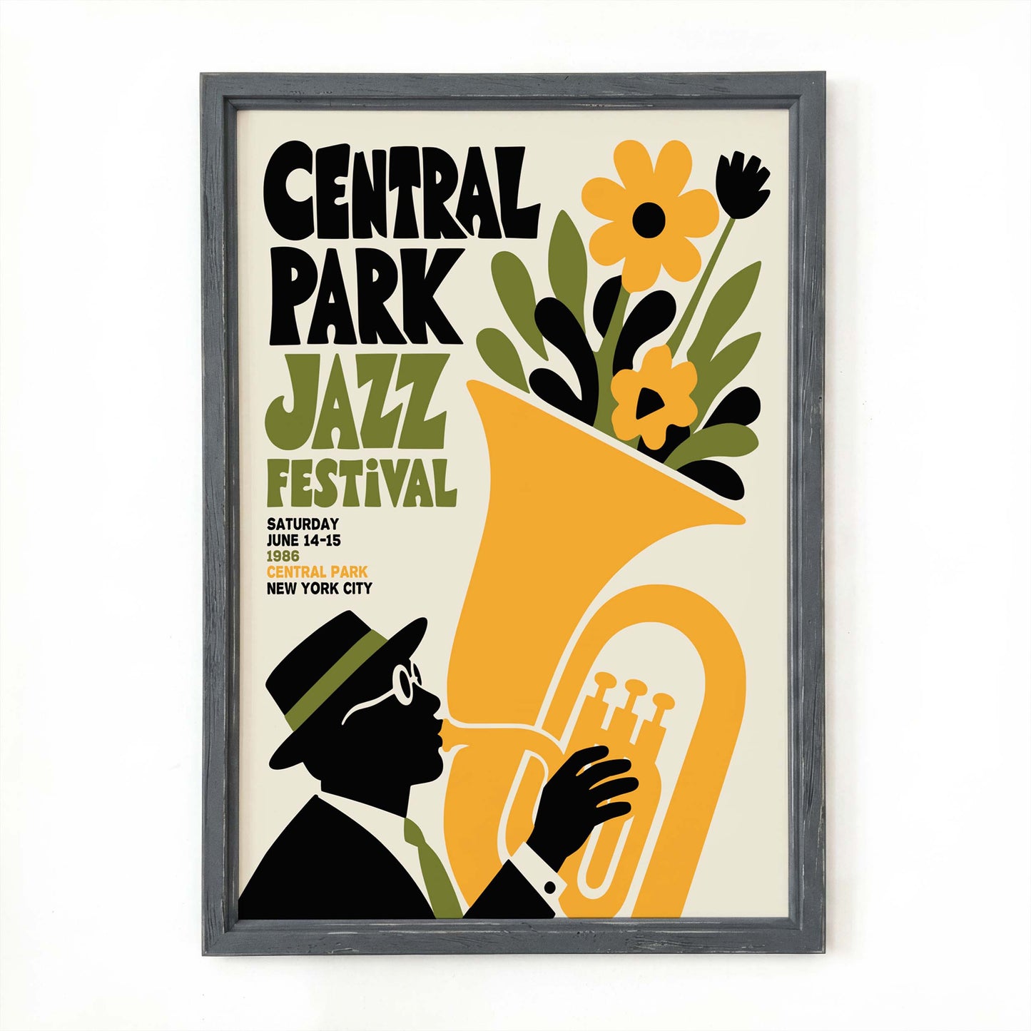 Central Park Jazz Festival Poster