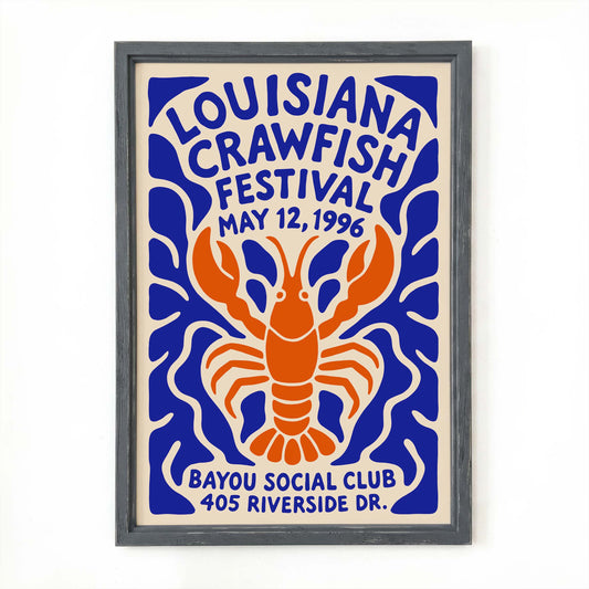 Louisiana Crawfish Festival Poster Print