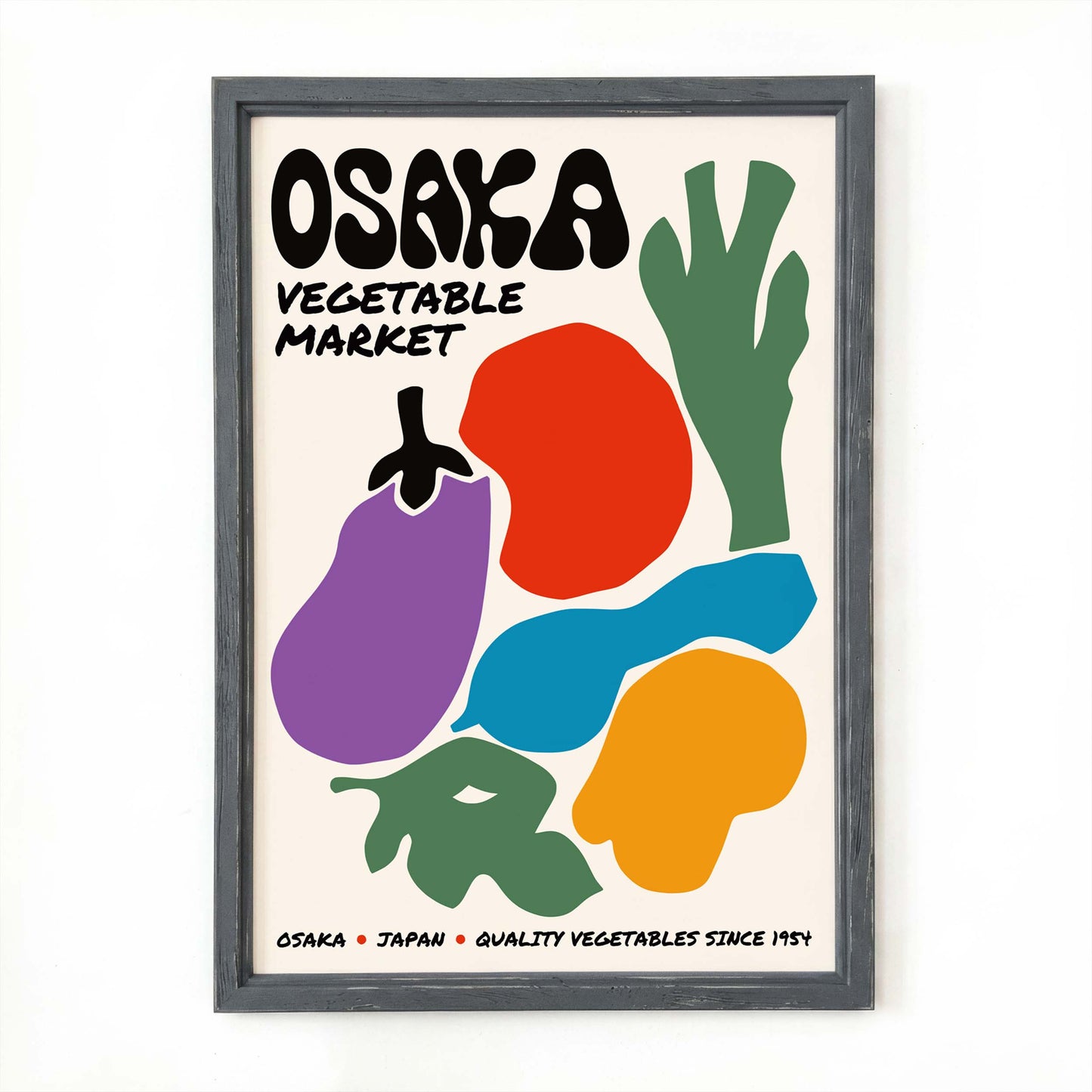 Osaka Vegetable Market Poster