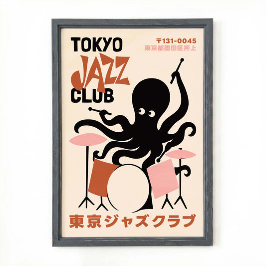 Tokyo Jazz Club Octopus Poster
