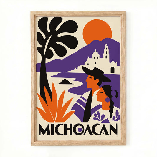 Michoacan Mexico Travel Poster