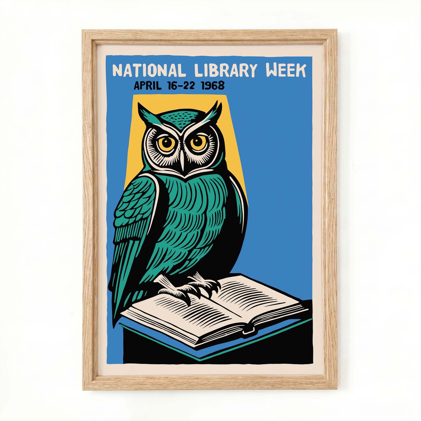National Library Week Owl Poster