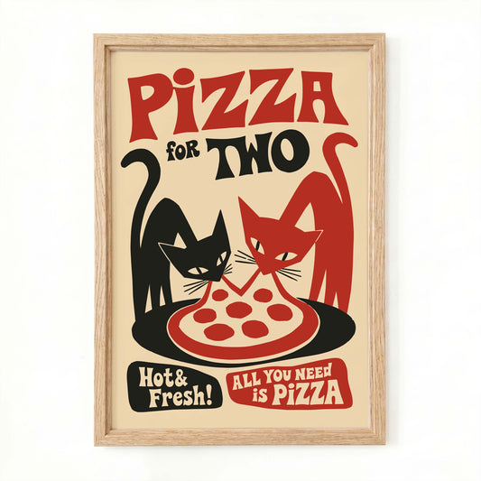 Pizza For Two Wall Art