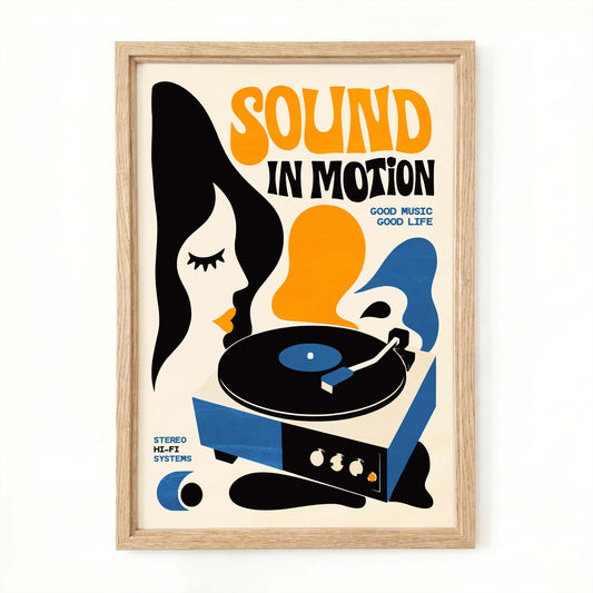 Sound In Motion Record Poster For Studio