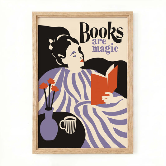 Books Are Magic Poster
