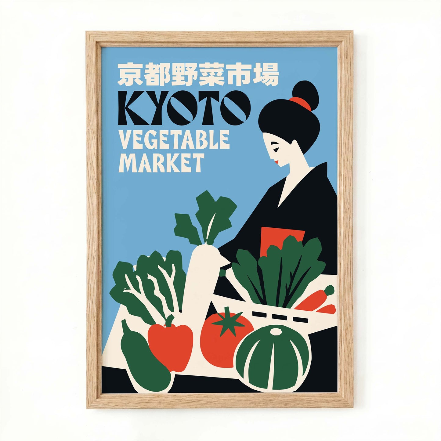 Kyoto Vegetable Market Poster