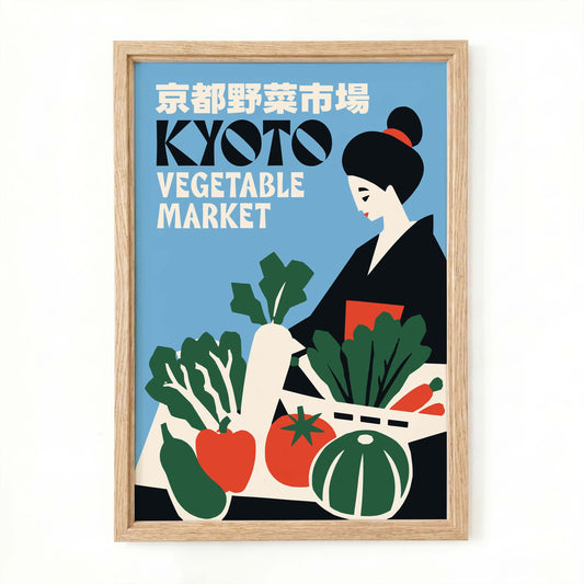 Kyoto Vegetable Market Poster