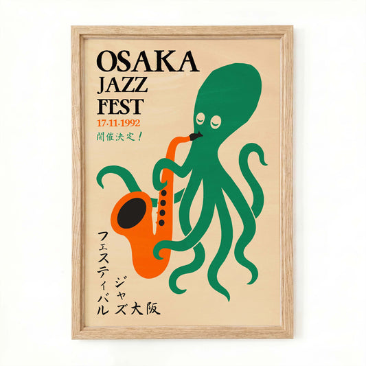 Osaka Jazz Festival Poster Print