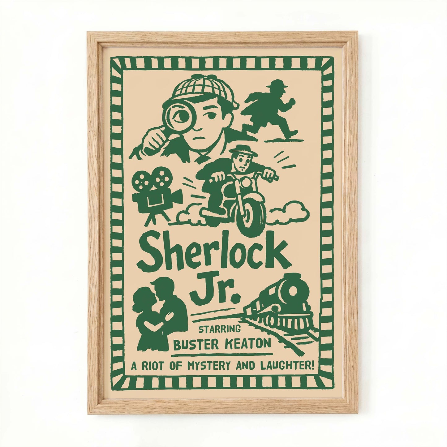 Sherlock Jr Silent Film Poster