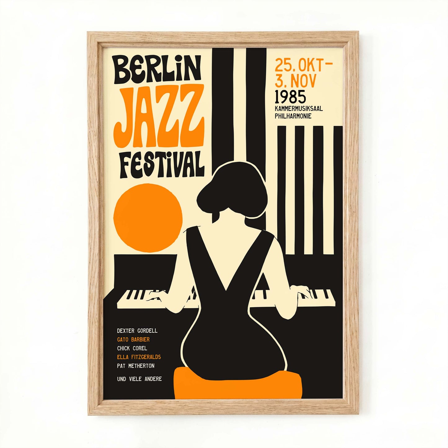 Berlin Jazz Festival 1985 Poster Print