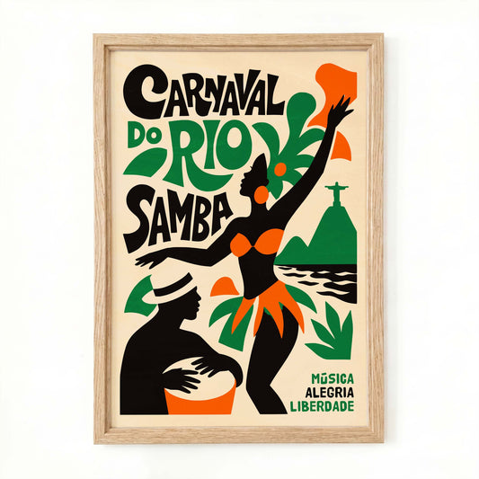 Rio Carnival Dancer Poster For Living Room