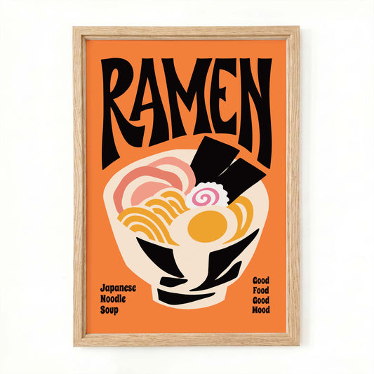 Ramen Poster Japanese Noodle Print