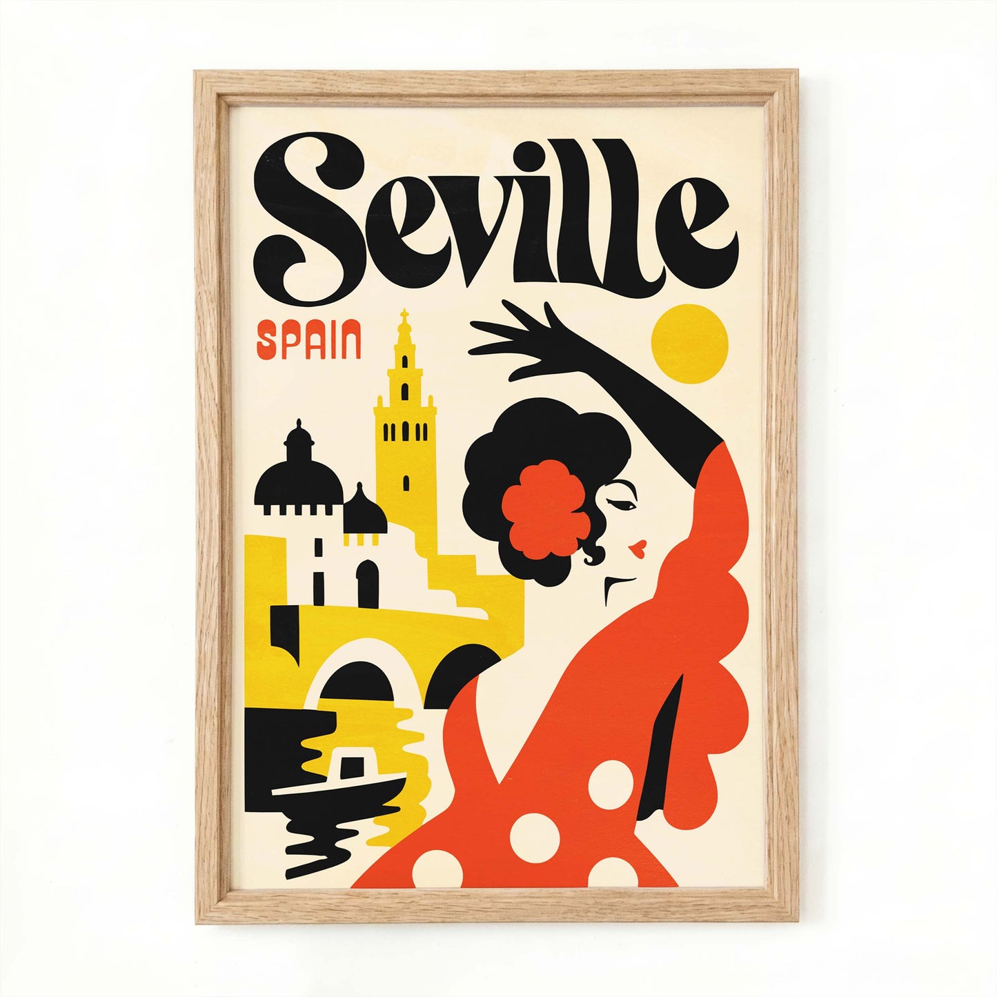 Seville Spain Flamenco Travel Poster