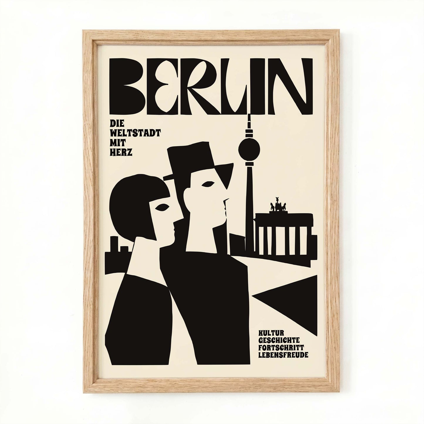 Minimalist Berlin Travel Poster