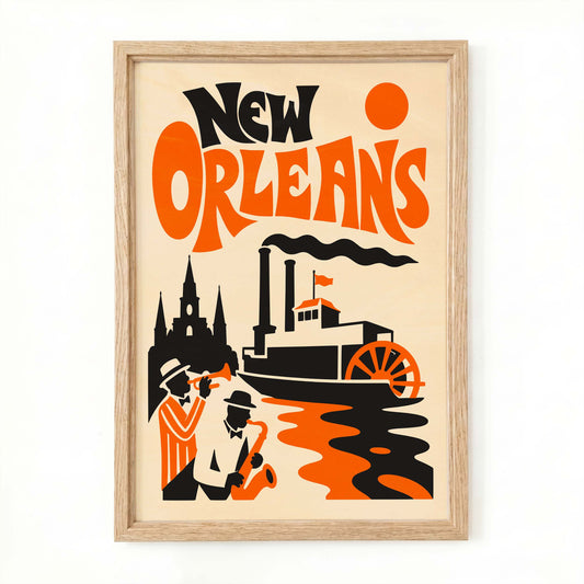 New Orleans Travel Poster