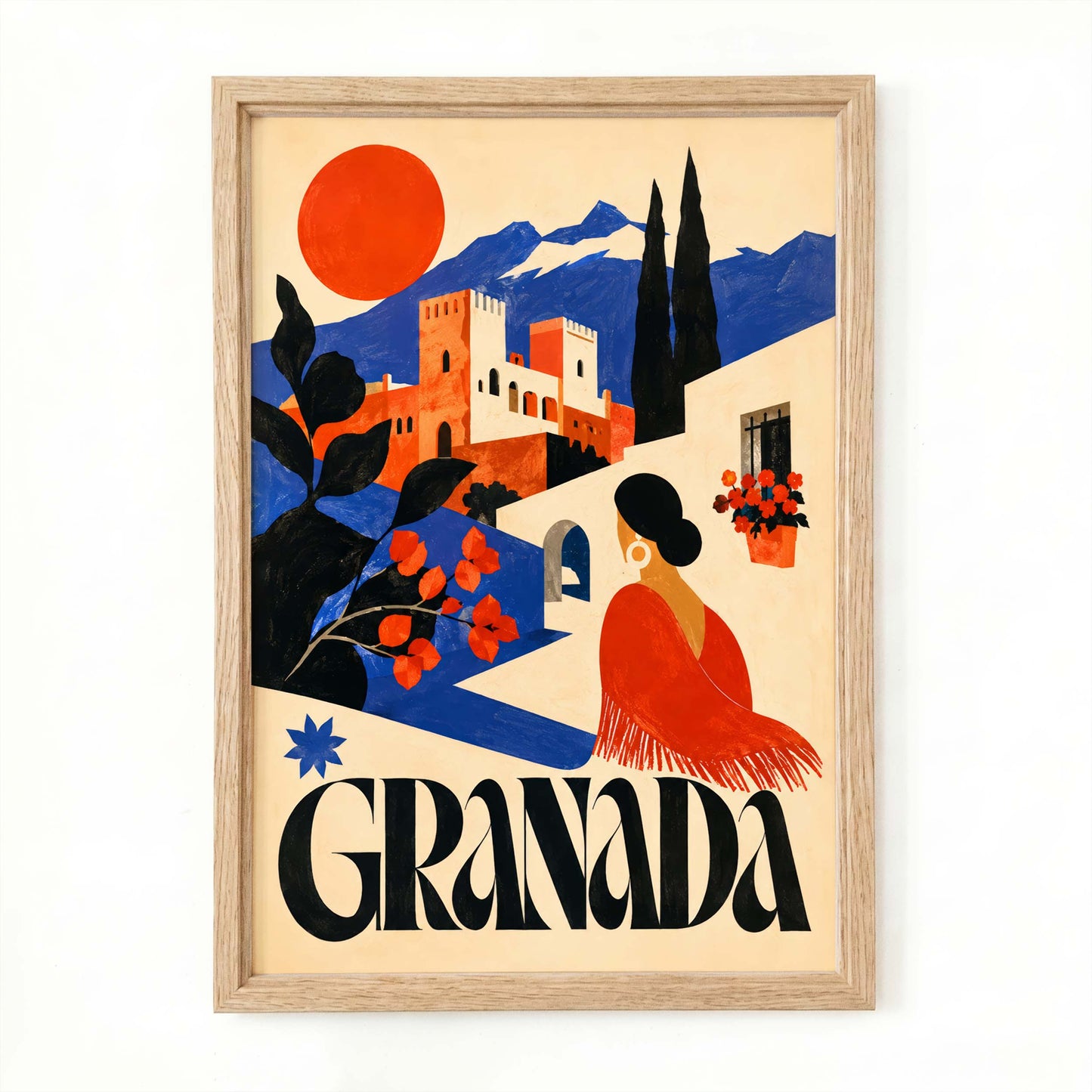 Granada Spain Travel Poster Print