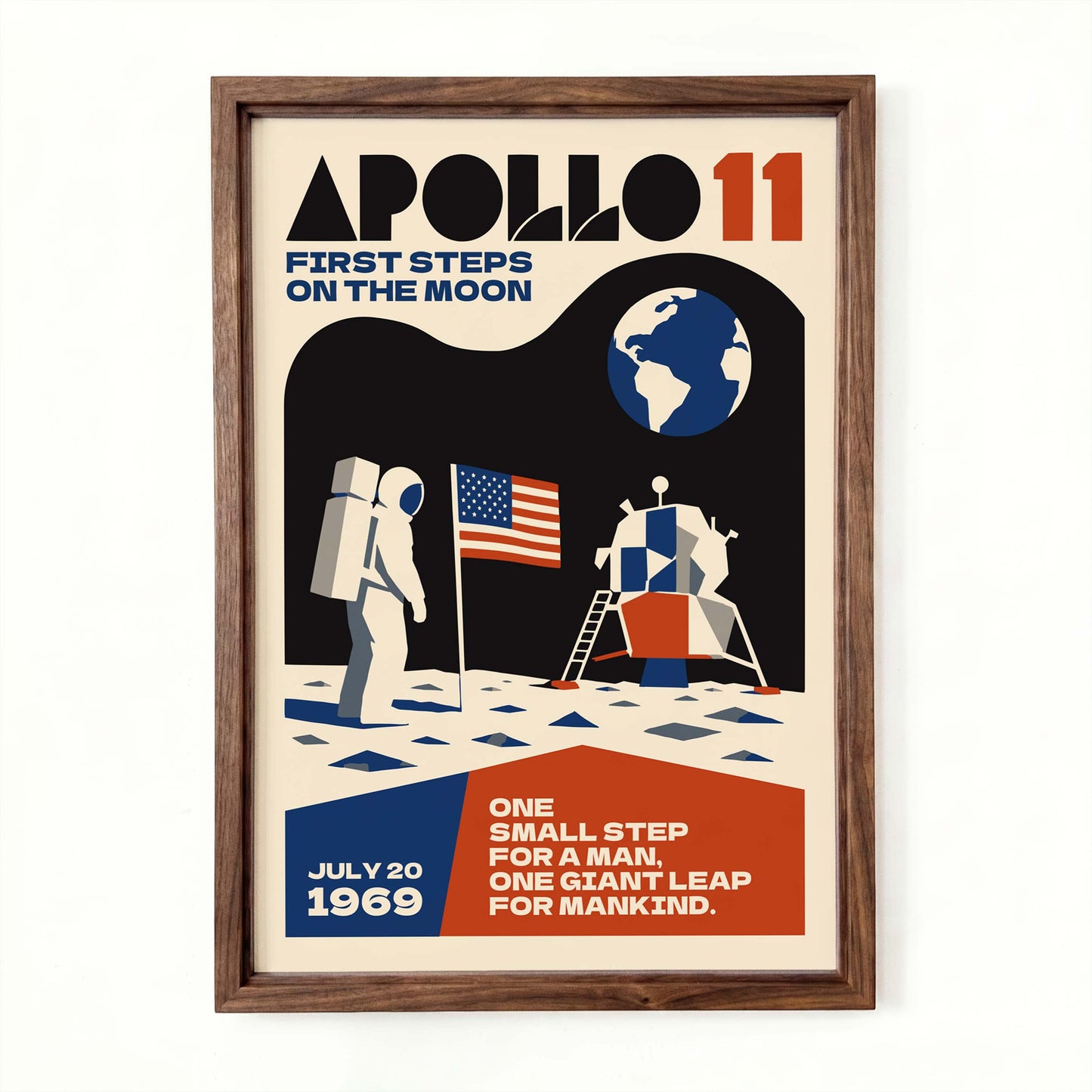 Apollo 11 Moon Landing Poster
