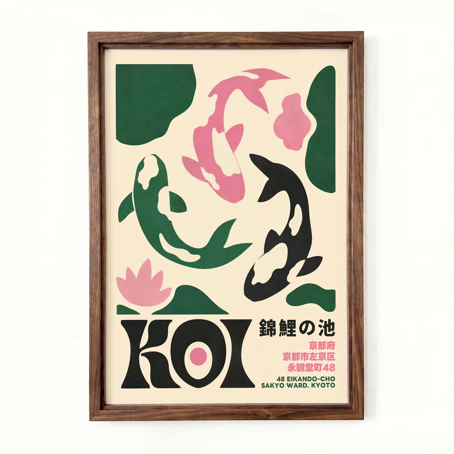 Koi Pond Wall Art Print