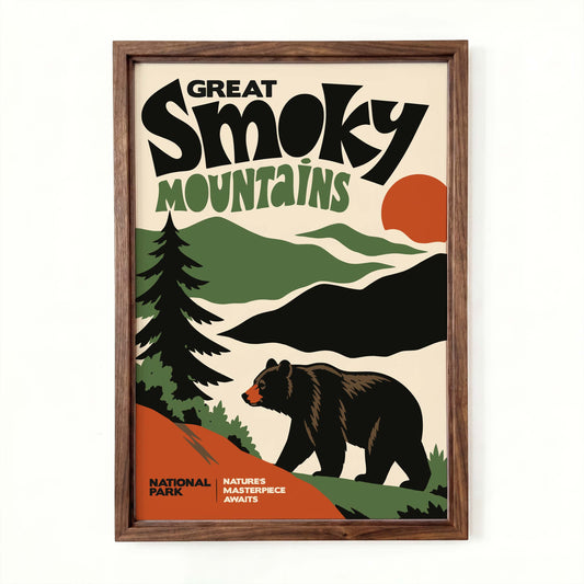 Great Smoky Mountains Living Room Print