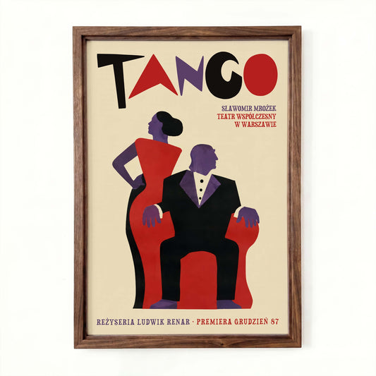 Tango Dancers Poster For Bedroom