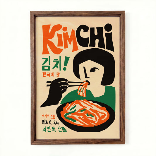 Kimchi Poster For Kitchen Wall