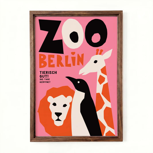Berlin Zoo Poster Nursery Playroom