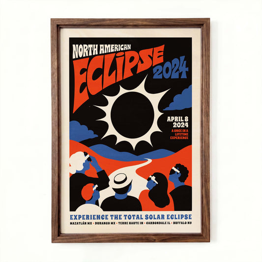 North American Eclipse 2024 Poster