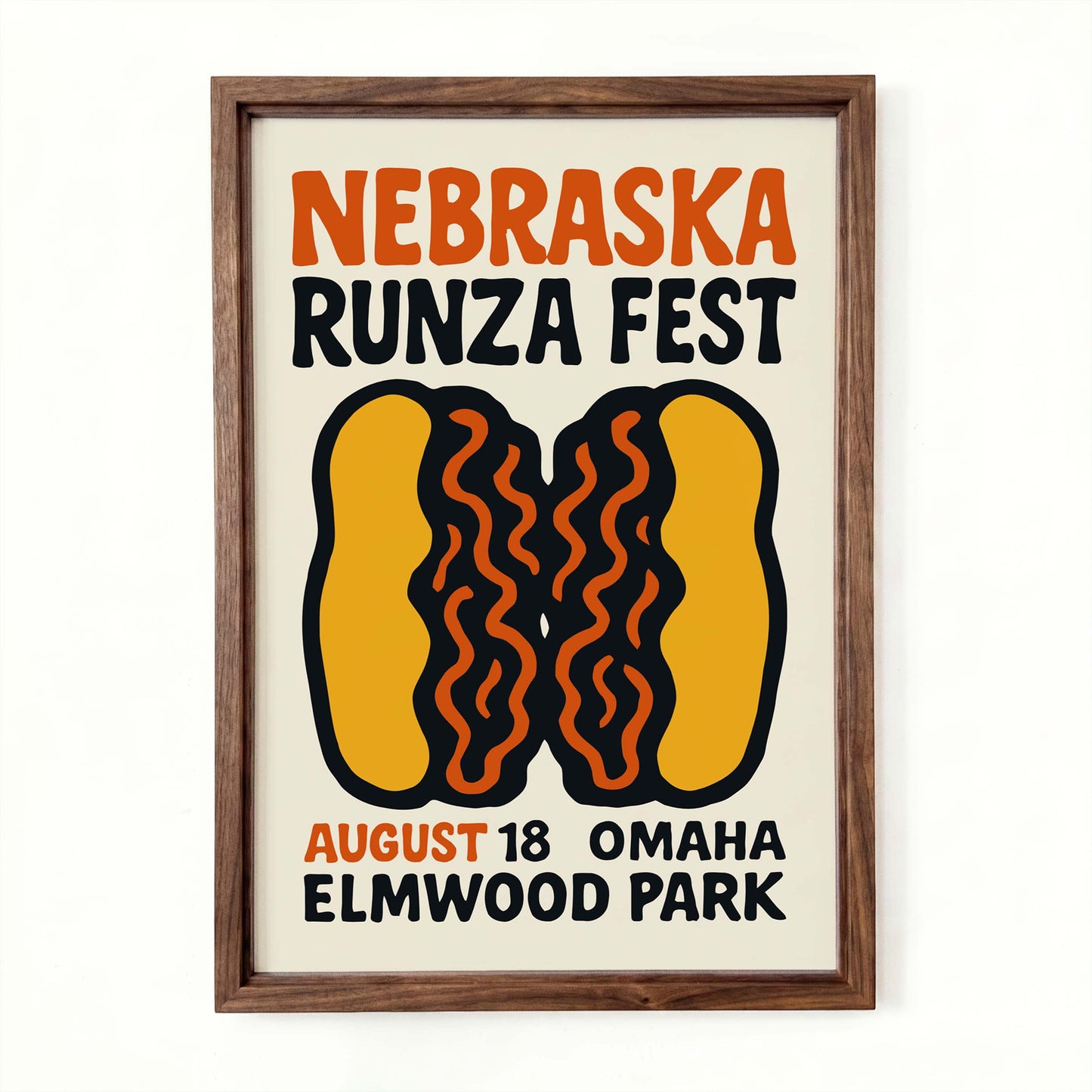 Nebraska Runza Festival Kitchen Wall Print