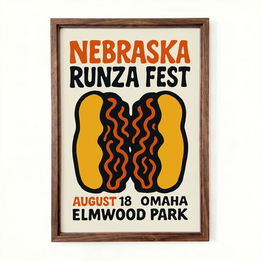 Nebraska Runza Festival Kitchen Wall Print