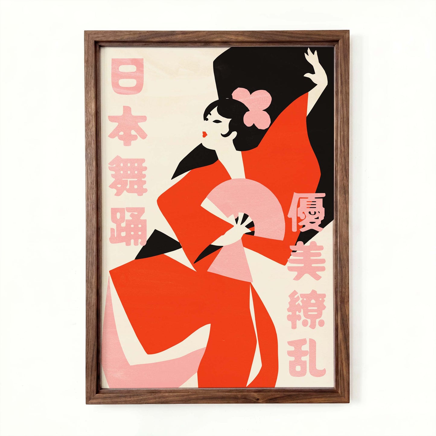 Japanese Kabuki Dancer Poster Print
