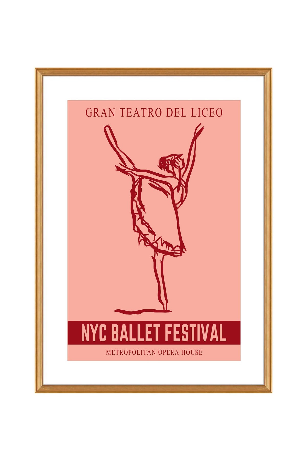 NYC Ballet Festival Poster Print