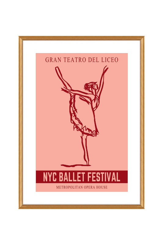 NYC Ballet Festival Poster Print
