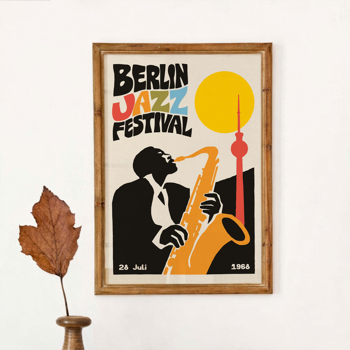 Berlin Jazz Festival Vintage Music Poster Print