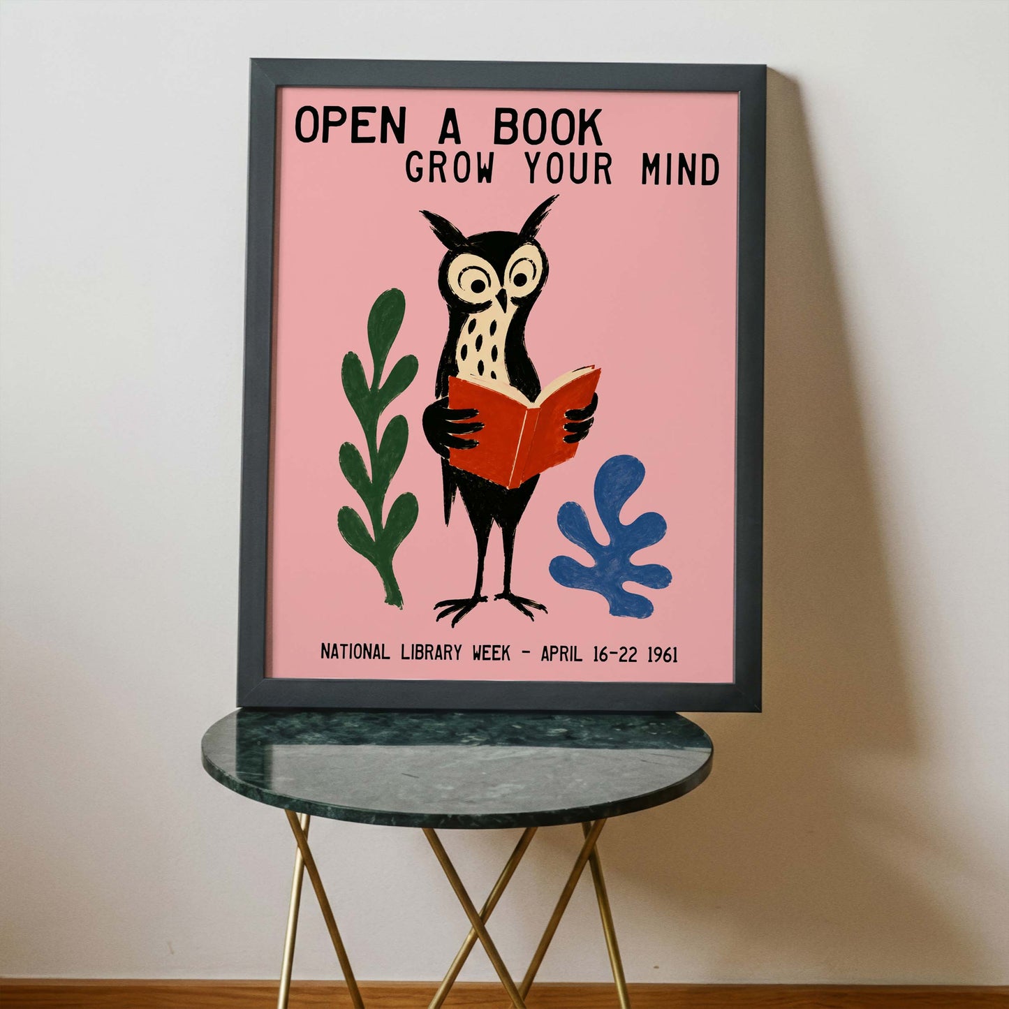 Open A Book Poster