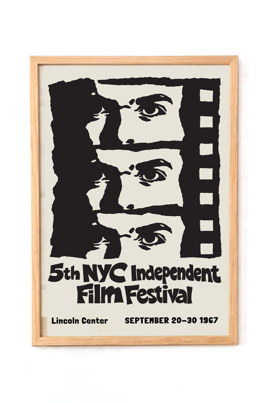 NYC Independent Film Festival Vintage Poster Print
