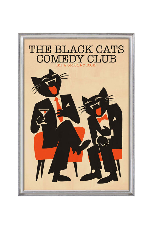 Black Cats Comedy Club Poster