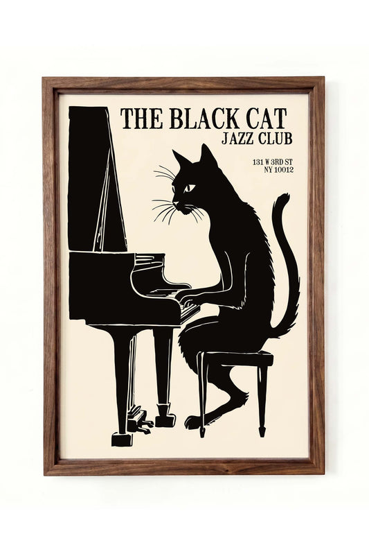 Black Cat Jazz Club Poster