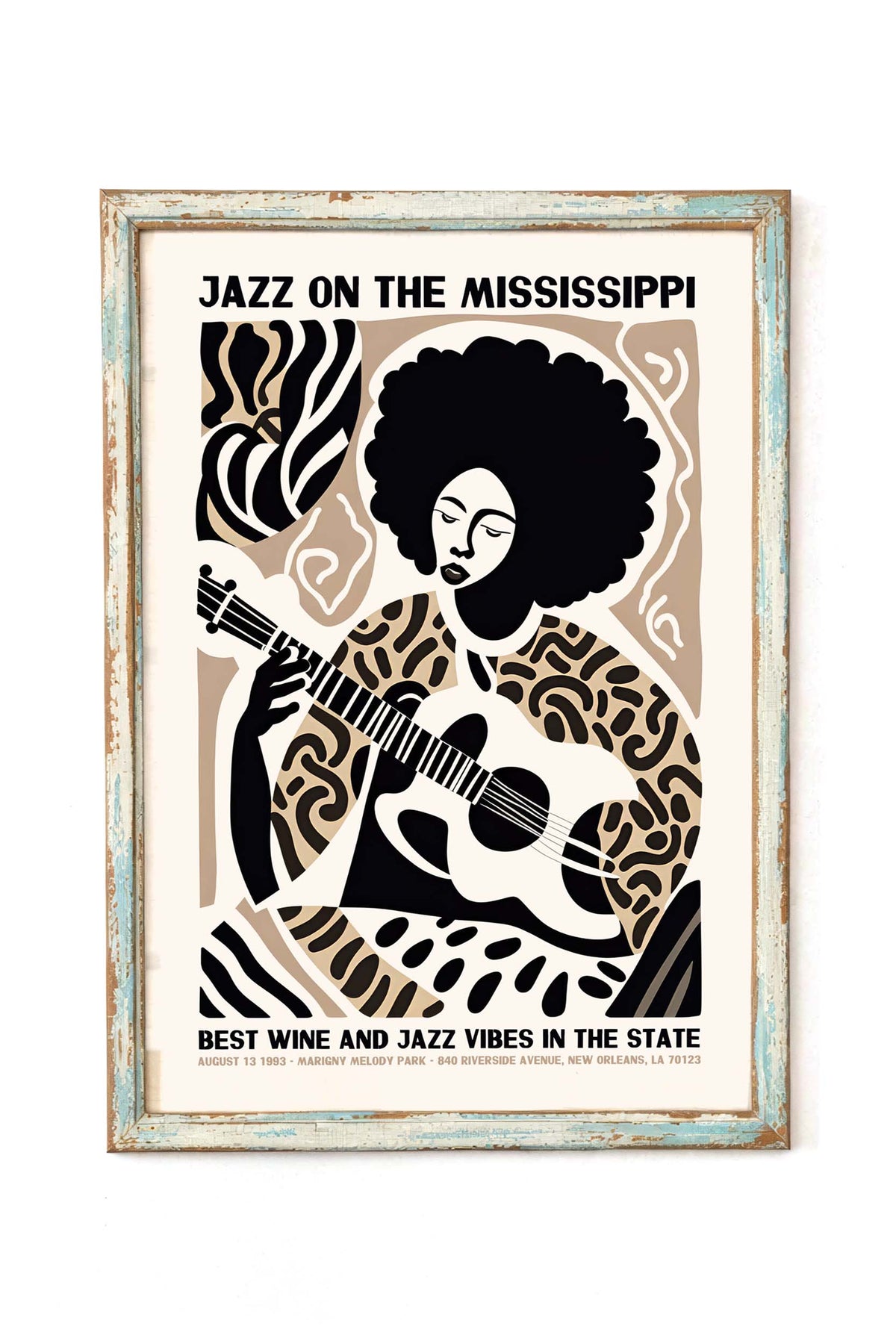 Jazz On The Mississippi Poster