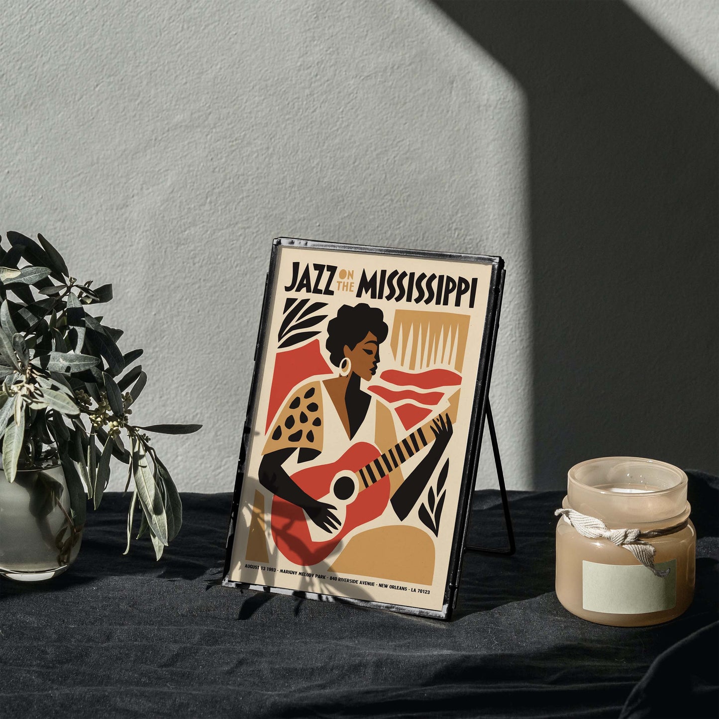 Jazz On The Mississippi Poster