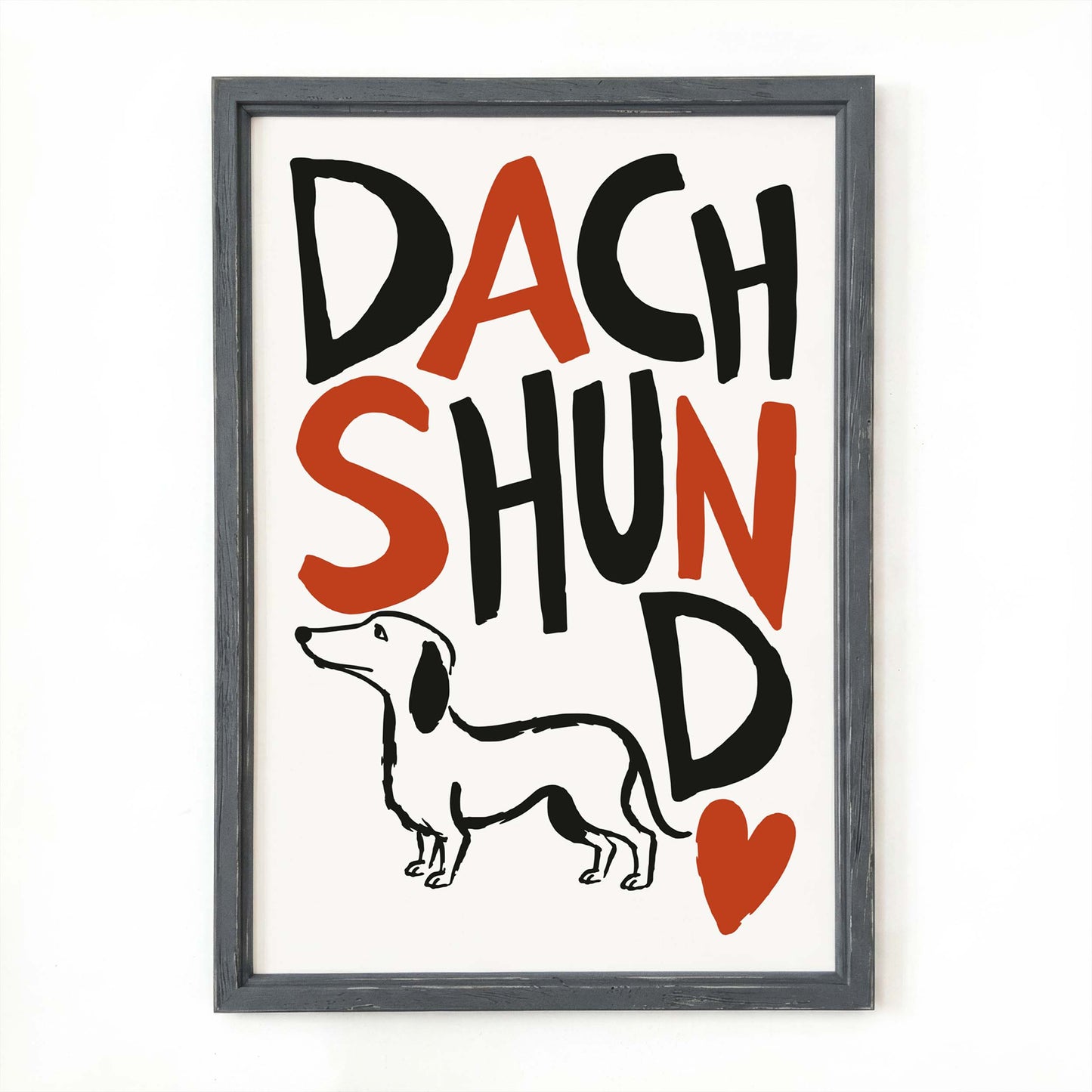 Dachshund Dog Poster Print