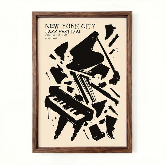 New York Jazz Festival Wall Art For Living Room