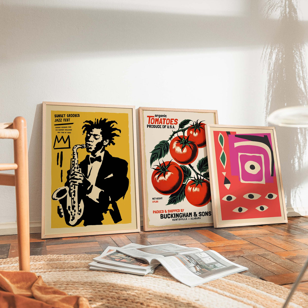 Sunset Grooves Jazz Saxophone Poster